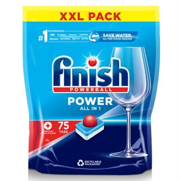 Finish Power All-In-1 Vaatwastabletten Regular (75 vaatwasbeurten)