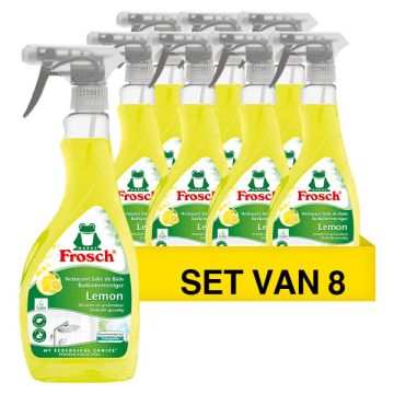 Aanbieding: Frosch badkamerreiniger lemon (8 x 500 ml)