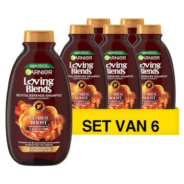 Aanbieding: Garnier Shampoo Loving Blends - Gember Boost (6 flessen - 300 ml)