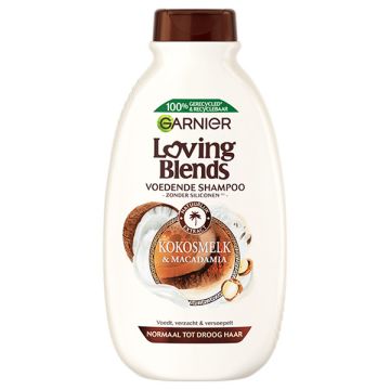 Garnier Shampoo Loving Blends - Kokosmelk & Macadamia (300 ml)