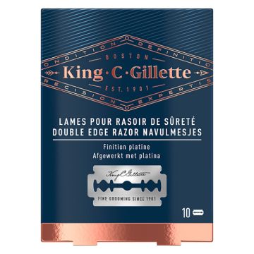 Gillette King C. Double Edge scheermesjes (10 stuks)