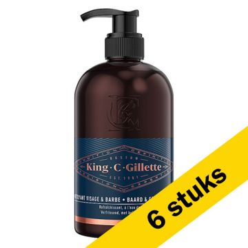 Aanbieding: 6x Gillette King C. baard- en gezichtsreiniger (350 ml)