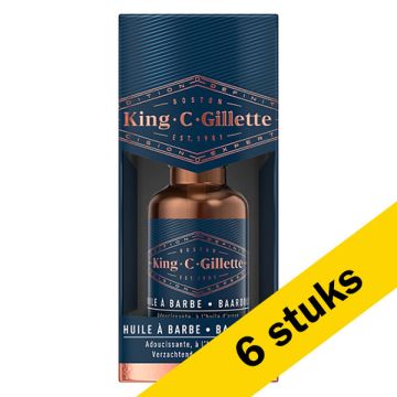 Aanbieding: 6x Gillette King C. baardolie (30 ml)