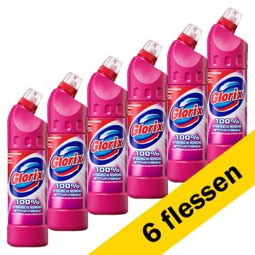 Aanbieding: 6x Glorix bleek Pink Flower (750 ml)