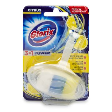 Glorix toiletblok 3-in-1 Power Citrus (40 gram)