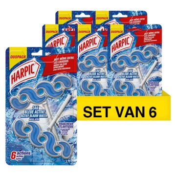 Aanbieding: 6x Harpic toiletblok Blauw Water Duopack (2 x 35 gram)