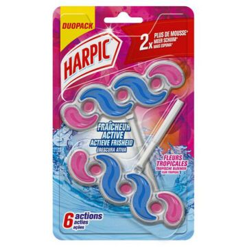 Harpic toiletblok Tropische Bloemen Duopack (2 x 35 gram)