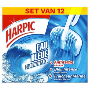 Aanbieding: 12x Harpic toiletblok Fresh Blauw Water Duopack (2 x 38 gram)