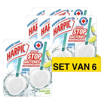 Aanbieding: 6x Harpic toiletblok Bleek & Limoen Duopack (2 x 40 gram)