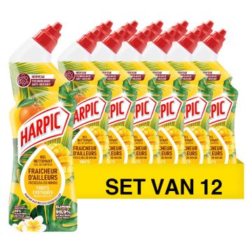 Aanbieding: Harpic Toilet Gel Exotic Tropical (12 flessen - 750 ml)