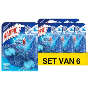 Aanbieding: Harpic Active Fresh Blauw Water (6 stuks - 35 gram)