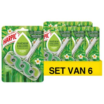 Aanbieding: Harpic Toiletblok Bamboe (6 stuks - 35 gram)