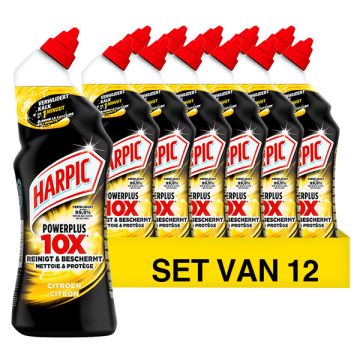 Aanbieding: Harpic Power Plus Toiletreiniger Citrus (12 flessen - 750 ml)