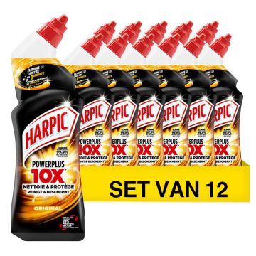 Aanbieding: Harpic Power Plus Toiletreiniger Original (12 flessen - 750 ml)