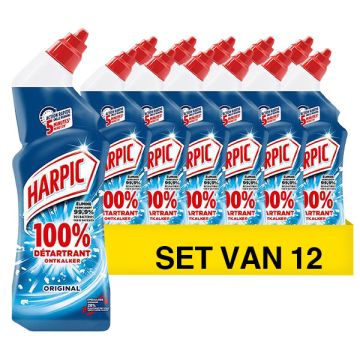 Aanbieding: Harpic Toiletreiniger Ontkalker Original (12 stuks - 750 ml)