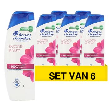 Aanbieding: Head & Shoulders Shampoo - Smooth & Silky (6 flessen - 400 ml)