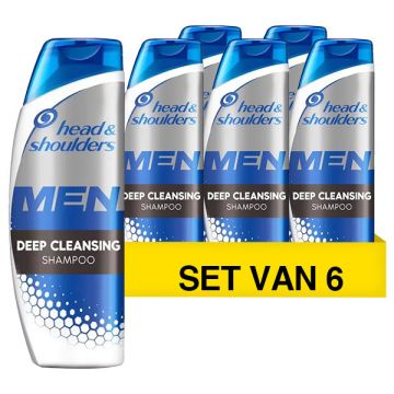 Aanbieding: Head & Shoulders Shampoo Men - Deep Cleansing (6 flessen - 400 ml)