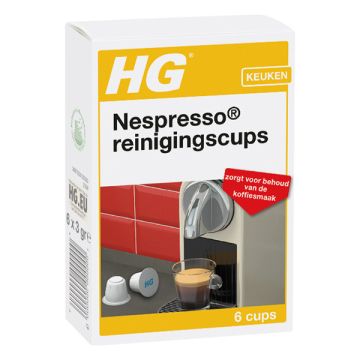 HG reinigingscups voor Nespresso machines