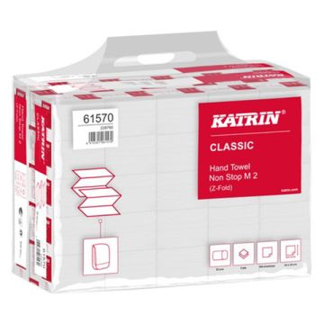 Z-vouw handdoeken 345256 2-laags | 25 pakken | Katrin Classic One Stop