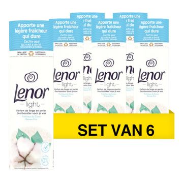 Aanbieding: Lenor Geurbooster Geurparels Katoen Fris 235 gram (6 flessen - 114 wasbeurten)