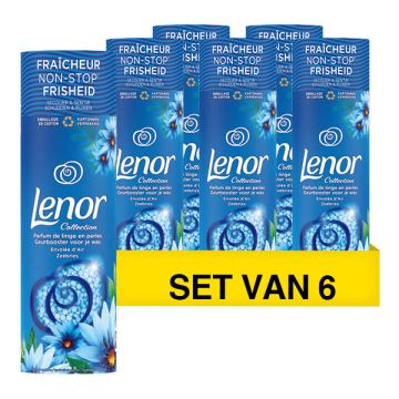 Aanbieding: Lenor Geurbooster Geurparels Zeebries 235 gram (6 flessen - 114 wasbeurten)