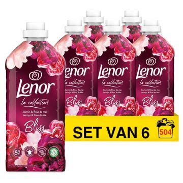 Aanbieding: Lenor Wasverzachter Robijn & Jasmijn 1764 ml (6 flessen - 504 wasbeurten)