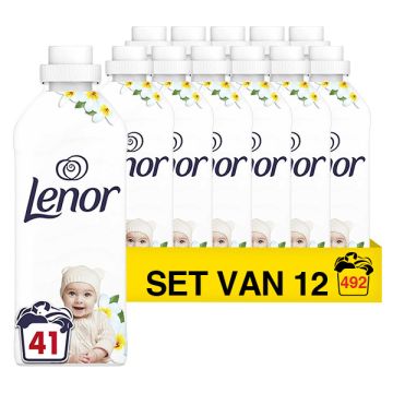 Aanbieding: Lenor wasverzachter Gevoelige Huid 861 ml (12 flessen - 492 wasbeurten)