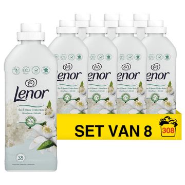 Aanbieding: Lenor Wasverzachter Lime Blossom & Sea Crystal 874 ml (8 flessen - 308 wasbeurten)