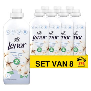 Aanbieding: Lenor Wasverzachter Katoen 987 ml (8 flessen - 376 wasbeurten)