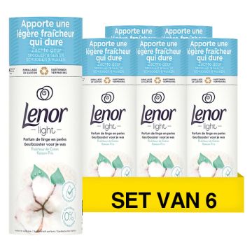 Aanbieding: Lenor Geurbooster Geurparels Katoen Fris 165 gram (6 verpakkingen - 79 wasbeurten)