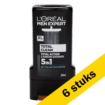 Aanbieding: L'Oreal Men Expert Douchegel Total Clean 5-in-1 (6 stuks - 300 ml)