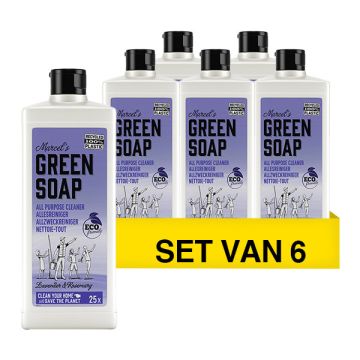 Aanbieding: Marcel's Green Soap Afwasmiddel Lavendel & Rozemarijn (6 flessen - 500 ml)