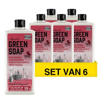 Aanbieding: Marcel's Green Soap Afwasmiddel Radijs & Bergamot (6 flessen - 500 ml)