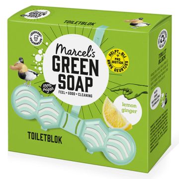 Marcel's Green Soap toiletblok Citroen en Gember (35 gram)