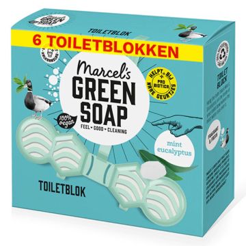 Aanbieding: Marcel's Green Soap toiletblok Munt en Eucalyptus (8 toiletblokken - 35 gram)