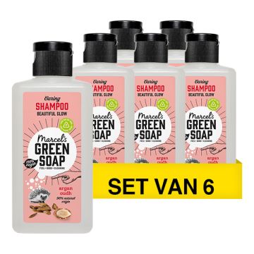 Aanbieding: Marcel's Green Soap Shampoo Caring Argan en Oudh (6 flessen - 600 ml)