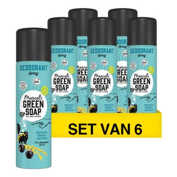 Aanbieding: Marcel's Green Soap deodorant spray Vanille en Kersenbloesem (6 deodorants - 900 ml)