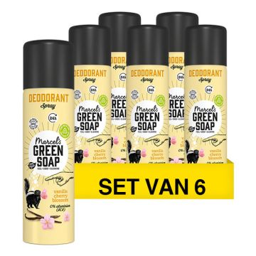 Aanbieding: Marcel's Green Soap deodorant spray Mimosa en Zwarte bes (6 deodorants - 900 ml)