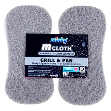 Minky Schoonmaakspons M-Cloth Kitchen / Grill & Pan (2 stuks)