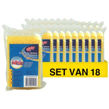 Aanbieding: Multy Insecten- en teerverwijderaar Spons (18 stuks)