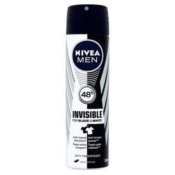 Nivea deodorant spray Invisible Power Black & White for Men (150 ml)