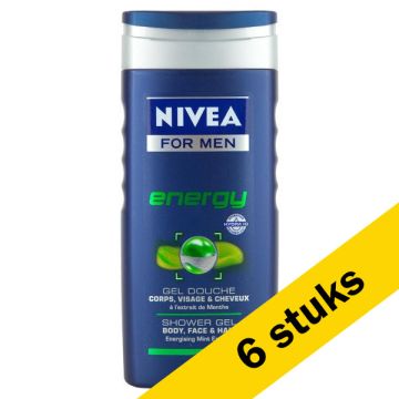 Aanbieding: 6x Nivea Energy douchegel for men (250 ml)