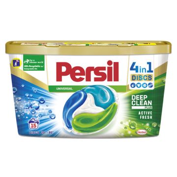 Persil 4 In 1 Discs Wascapsules Deep Clean Active Fresh Universeel (15 wasbeurten)