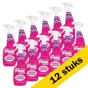 Aanbieding: The Pink Stuff raam & glasreiniger (12 flessen - 750 ml)