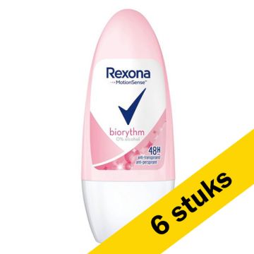 Aanbieding: 6x Rexona deoroller Ultra Dry Biorythm (50 ml)