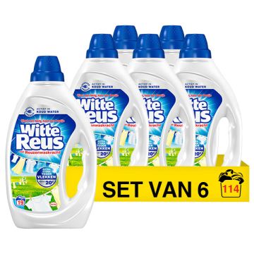 Aanbieding: Witte Reus Vloeibaar Wasmiddel 855 ml (6 flessen - 114 wasbeurten)