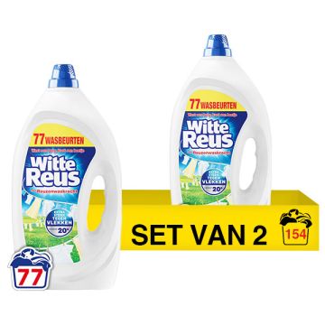 Aanbieding: Witte Reus Vloeibaar Wasmiddel 3465 ml (2 flessen - 154 wasbeurten)