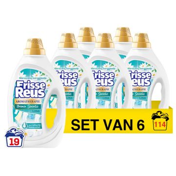 Aanbieding: Frisse Reus Vloeibaar Wasmiddel Lotus 855 ml (6 flessen - 114 wasbeurten)