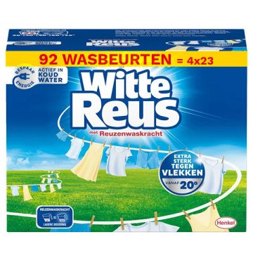 Aanbieding: Witte Reus Waspoeder 1,15 kg (4 dozen - 92 wasbeurten)