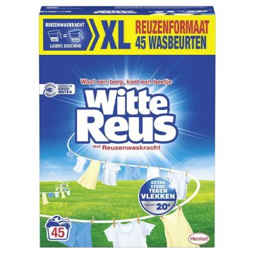 Witte Reus Waspoeder 2,25 kg (45 wasbeurten)